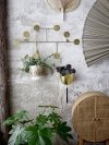 Bloomingville FIA Wieszak Ścienny na Ubrania / Złoty