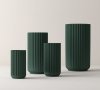 Lyngby Porcelain LYNGBY Wazon do Kwiatów 25 cm Copenhagen Green - Ciemnozielony
