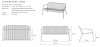 Blomus YUA WIRE Sofa Ogrodowa / Jasnoszara Silk Grey