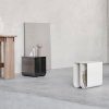 Kristina dam studio CURVED Stalowy Stolik Pomocniczy - Boczny / Srebrny