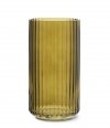 Lyngby Porcelain LYNGBY Wazon Szklany 20 cm Zielony / Oliwkowy