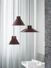 Muuto TOP PEDANT Stalowa Lampa Wisząca 28 cm Szara