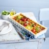 Emile Henry NATURAL CHIC Ceramiczna Forma do Tarty 36 cm Prostokątna - Biała