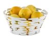 Alessi BARKET Misa - Kosz na Owoce 21 cm Biały