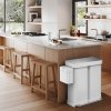 simplehuman LINER POCKET RECYCLER Kosz Pedałowy na Śmieci 58 l Dwukomorowy / Biały
