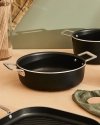 Alessi POTS & PANS Patelnia Grillowa z Powłoką Nieprzywierającą - Czarna