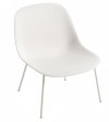 Muuto FIBER LOUNGE Fotel Biały - Rama Metalowa