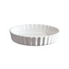 Emile Henry NATURAL CHIC Ceramiczna Forma do Tarty 28 cm Biała