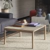 Muuto COUPLE Stolik Kawowy z Ceramicznym Blatem 84x80 cm / Ciemny Dąb - Blat Wavy Piaskowy Sand