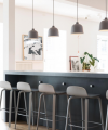 Muuto VISU BAR Hoker - Stołek Barowy 65 cm Szary