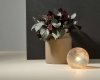 Villa Collection SCANDI Okrągła Lampa Stołowa - Brązowa