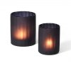 Philippi TWILIGHT Szklany Świecznik Tealight 10 cm Czarny