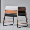 ZONE Denmark A-STOOL Taboret - Stołek Metalowy - Jasnoszary Soft Grey