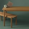 Muuto LINEAR Ogrodowy Stół Stalowy 200 x 80 cm Czarny