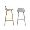 Muuto NERD Hoker - Krzesło Barowe 89 cm Żółte Sand Yellow
