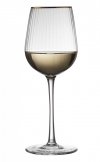 Lyngby Glass PALERMO Kieliszki do Białego Wina 300 ml 4 Szt. / Złote