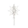 Georg Jensen CHRISTMAS Gwiazda - Czubek na Choinkę 14 cm Srebrny / Białe Złoto