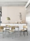 Muuto LOFT Krzesło - Czarne / Siedzisko Ciemnobrązowe