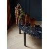 Aytm TRIBUS Owalny Stolik Kawowy 93 cm Czarny / Blat Czarny Marmur