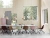 Muuto FIBER SIDE Krzesło Biurowe Obrotowe na Kółkach - Ochre / Podstawa z Polerowanego Aluminium