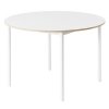 Muuto BASE Stół Okrągły 110 cm Biały - Blat Linoleum