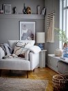Bloomingville JASMINA Marmurowy Stolik Kawowy - Boczny / Biały Marmur