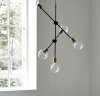 House Doctor MOLECULAR Lampa Wisząca / Czarna - Złota