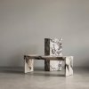 Audo PLINTH Marmurowy Stolik Kawowy 100 cm / Szary Marmur Kendzo