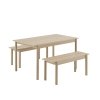 Muuto LINEAR Ławka Drewniana 110 cm Dębowa