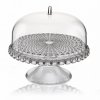 Guzzini TIFFANY Patera z Kloszem do Ciasta 30 cm / Szara