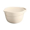 Emile Henry KITCHEN Ceramiczna Miska Kuchenna do Mieszania Ciasta 3,5 l / Kremowa