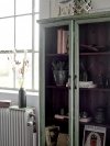 Bloomingville HAZEM Witryna - Szafa z Efektem Postarzania / Zielona