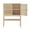 Bloomingville SANNA Drewniana Komoda z Rattanowym Frontem