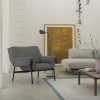 Muuto WRAP Fotel Lounge Antracytowy / Rama Czarna - Tkanina Sabi 151
