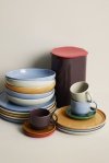 Dwukolorowa filiżanka ceramiczna ze spodkiem do kawy i herbaty