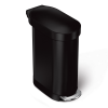 simplehuman SLIM Kosz na Śmieci 45 l Pedałowy / Czarny Mat