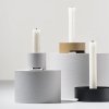 ZONE Denmark SINGLES Świecznik 9 cm Jasnoszary