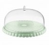 Guzzini TIFFANY Niska Patera z Kloszem do Ciasta 30 cm / Pistacjowa