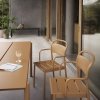 Muuto LINEAR Ogrodowe Krzesło Metalowe z Podłokietnikiem / Szare