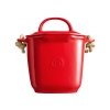 Emile Henry Kompostownik Ceramiczny 3,9 l / Czerwony