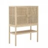 Bloomingville SANNA Drewniana Komoda z Rattanowym Frontem