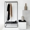 Kristina dam studio GRID Regał na Ubrania - Garderoba Stalowa / Biała