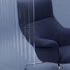 Muuto DOZE Podnóżek Tapicerowany - Brązowa Skóra Cognac / Nogi Czarne