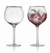 Lyngby Glass MILANO Kieliszki Koktajlowe / do Aperola 600 ml 2 Szt. - Złote