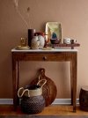 Bloomingville HAUGE Drewniana Konsola z Marmurowym Blatem