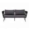 Bloomingville PAVONE Sofa Ogrodowa / Czarna