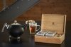 Bredemeijer TEA BOX Drewniany Pojemnik z 4 Puszkami na Herbatę + Miarka / Naturalny