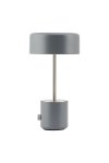 House Doctor BRING Bezprzewodowa Lampa Stołowa - Biurkowa LED Szara