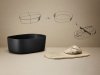RIG-TIG by Stelton BOX-IT Chlebak - Pojemnik na Chleb z Deską Bambusową Czarny