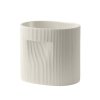 Muuto RIDGE Ceramiczna Doniczka do Kwiatów 24 cm / Biała
